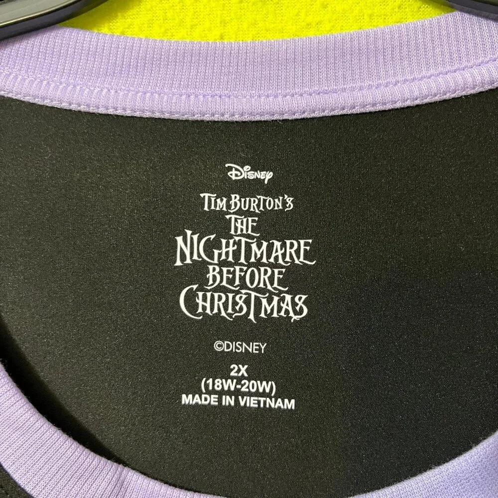 Disney Nightmare Before Christmas Women's Sleepshirt PJ NBC New 2x 18W-20W Plus - Picture 8 of 10